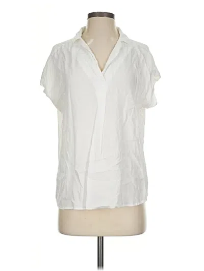 Pre-owned Gap Short Sleeve Blouse In Ivory