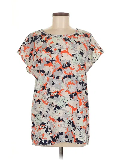 Pre-owned Gap Short Sleeve Blouse In Orange