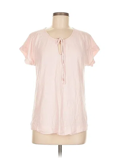 Pre-owned Gap Short Sleeve Blouse In Pink