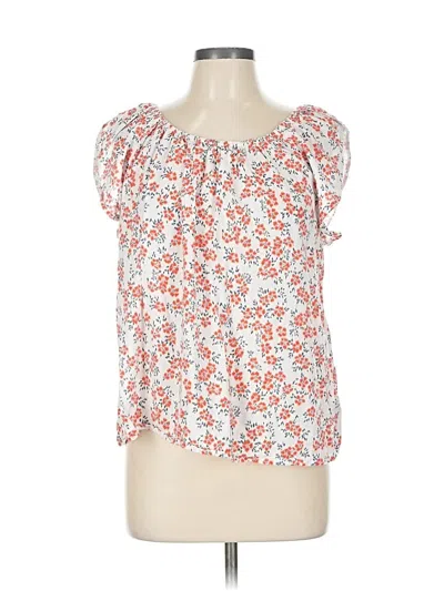 Pre-owned Gap Short Sleeve Blouse In Red