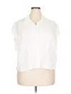 Gap Short Sleeve Blouse In White