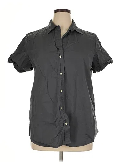 Pre-owned Gap Short Sleeve Button Down Shirt In Gray