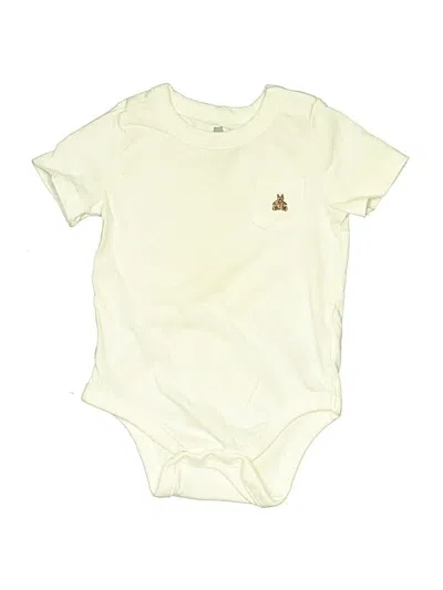Pre-owned Gap Babies' Short Sleeve Onesie In Yellow