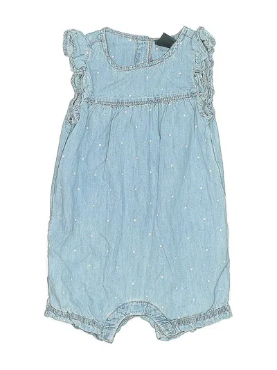 Pre-owned Gap Kids' Short Sleeve Outfit In Blue