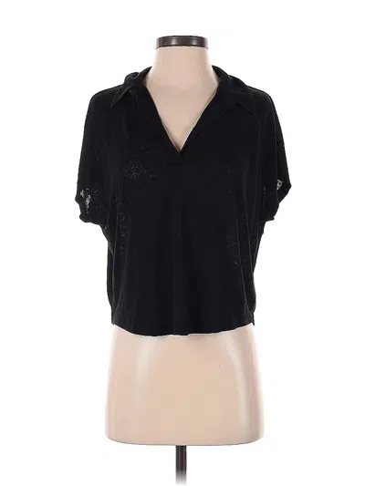 Pre-owned Gap Short Sleeve Polo Shirt In Black