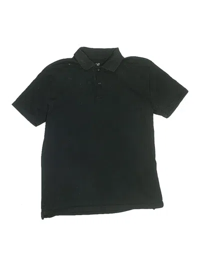 Pre-owned Gap Kids' Short Sleeve Polo Shirt In Black