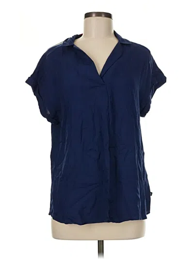 Pre-owned Gap Short Sleeve Polo Shirt In Blue