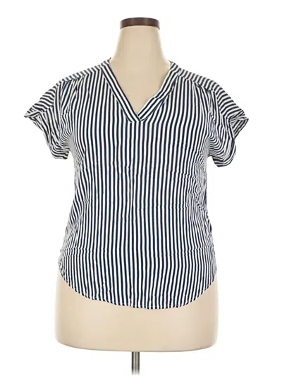 Pre-owned Gap Short Sleeve Polo Shirt In Blue