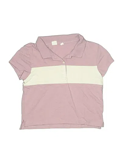 Pre-owned Gap Kids' Short Sleeve Polo Shirt In Purple