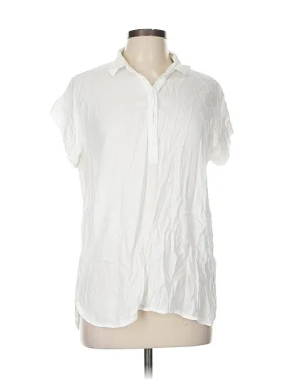 Pre-owned Gap Short Sleeve Polo Shirt In White