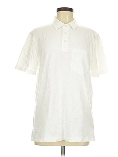 Pre-owned Gap Short Sleeve Polo Shirt In White