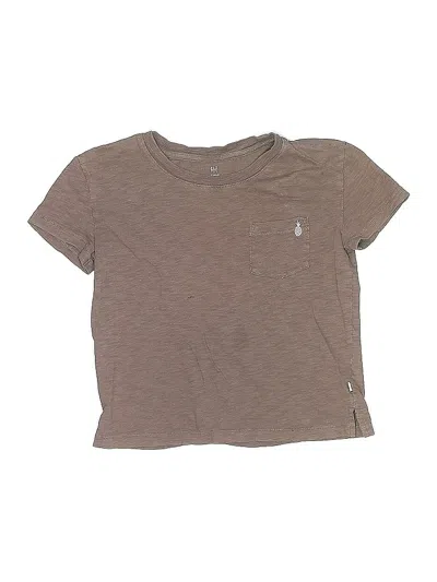 Pre-owned Gap Kids' Short Sleeve T-shirt In Brown