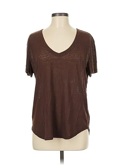 Pre-owned Gap Short Sleeve T-shirt In Brown