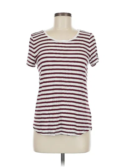 Pre-owned Gap Short Sleeve T-shirt In Burgundy