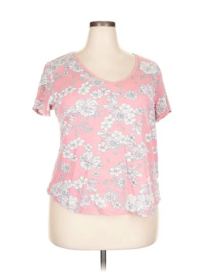 Pre-owned Gap Short Sleeve T-shirt In Pink