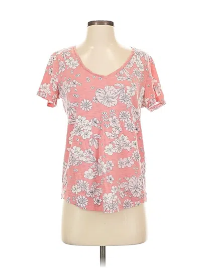 Pre-owned Gap Short Sleeve T-shirt In Pink