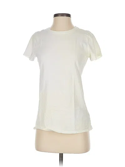Pre-owned Gap Short Sleeve T-shirt In White