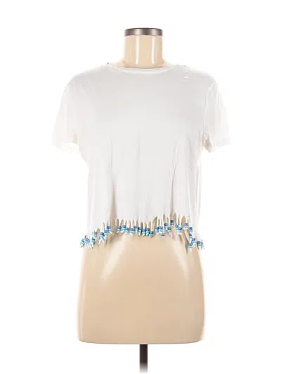 Pre-owned Gap Short Sleeve T-shirt In White