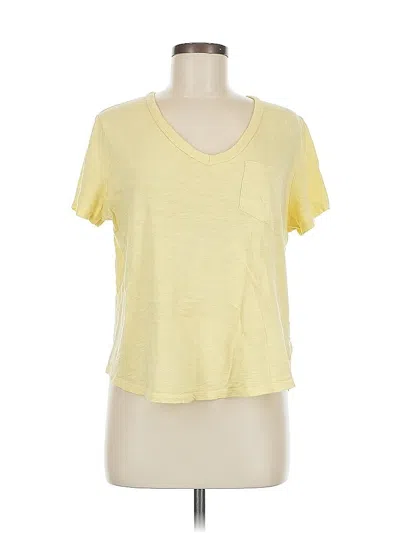 Pre-owned Gap Short Sleeve T-shirt In Yellow