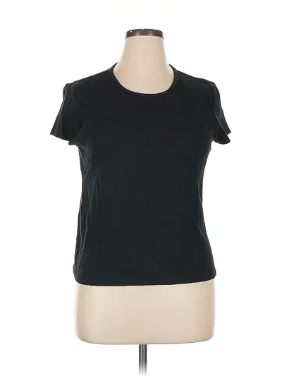 Pre-owned Gap Short Sleeve Top Black Crew Neck Tops