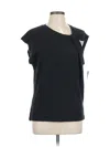 Gap Short Sleeve Top Black Keyhole Neckline Tops In Black
