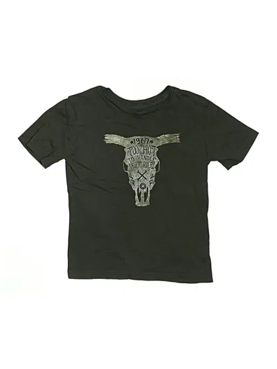 Pre-owned Gap Kids' Short Sleeve Top Black Tops