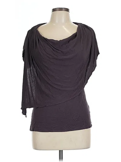 Pre-owned Gap Short Sleeve Top Gray Cowl Neck Tops