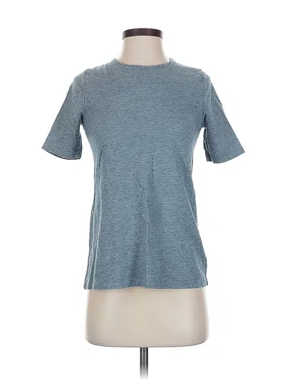 Pre-owned Gap Short Sleeve Top Gray Crew Neck Tops