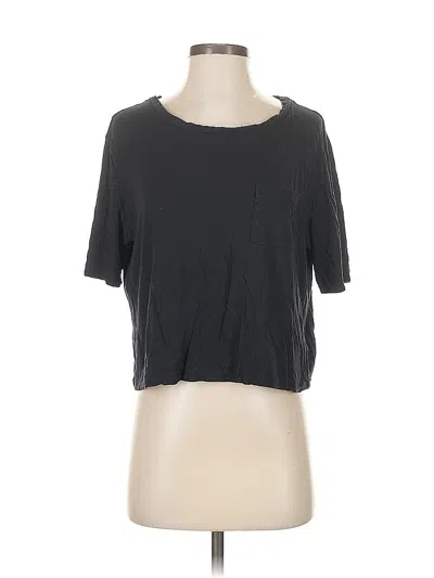 Pre-owned Gap Short Sleeve Top Gray Scoop Neck Tops