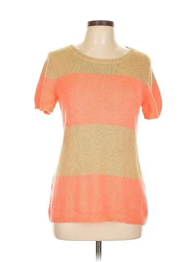Pre-owned Gap Short Sleeve Top Orange Boatneck Tops