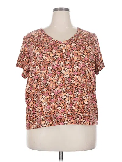 Pre-owned Gap Short Sleeve T-shirt In Brown