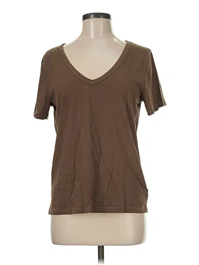 Pre-owned Gap Short Sleeve T-shirt In Brown