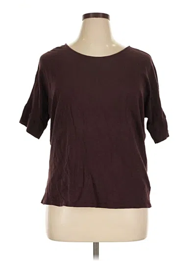 Pre-owned Gap Short Sleeve T-shirt In Burgundy