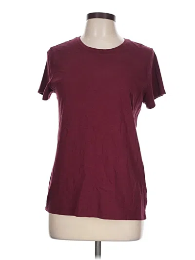 Pre-owned Gap Short Sleeve T-shirt In Burgundy