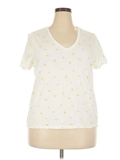 Pre-owned Gap Short Sleeve T-shirt In Ivory