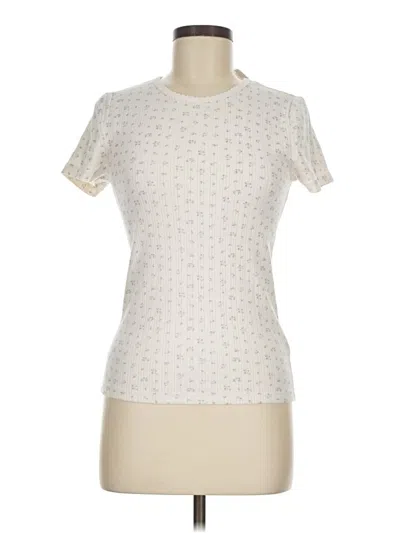 Pre-owned Gap Short Sleeve T-shirt In Ivory