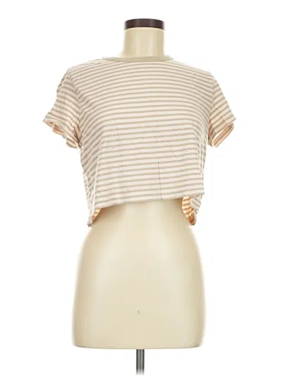 Pre-owned Gap Short Sleeve T-shirt In Tan