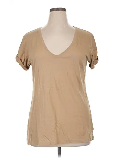 Pre-owned Gap Short Sleeve T-shirt In Tan