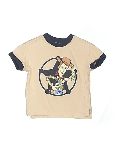 Pre-owned Gap Kids' Short Sleeve T-shirt In Tan