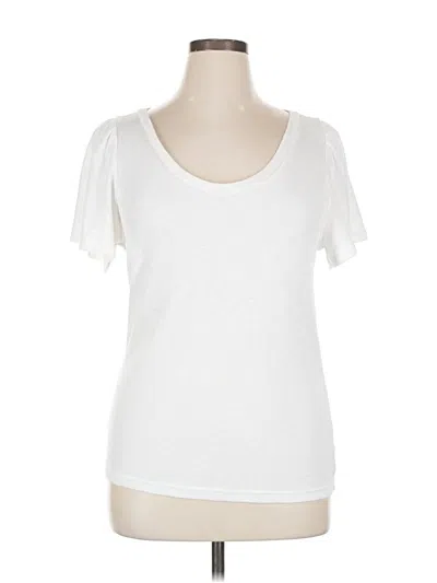 Pre-owned Gap Short Sleeve T-shirt In White