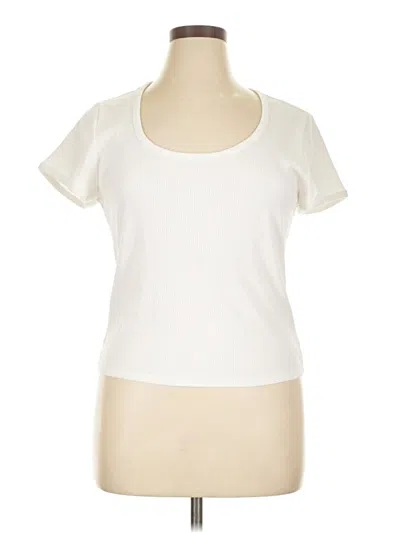 Pre-owned Gap Short Sleeve T-shirt In White