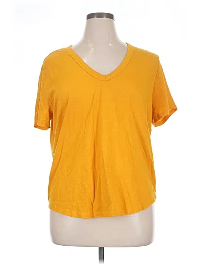Pre-owned Gap Short Sleeve T-shirt In Yellow