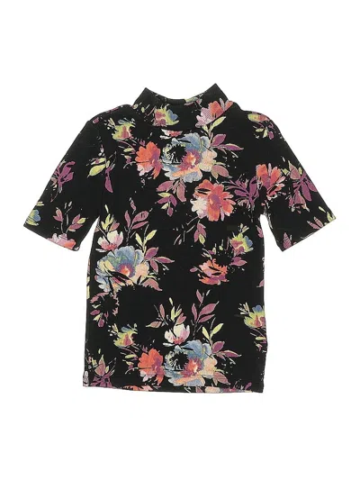 Pre-owned Gap Kids' Short Sleeve Turtleneck In Black