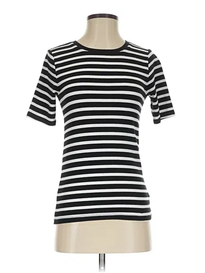 Pre-owned Gap Short Sleeve Turtleneck In Black
