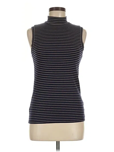 Pre-owned Gap Short Sleeve Turtleneck In Black