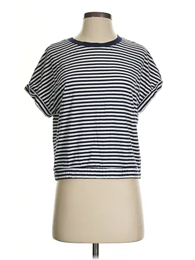 Pre-owned Gap Short Sleeve Turtleneck In Blue