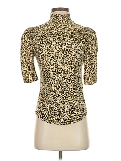 Pre-owned Gap Short Sleeve Turtleneck In Gold