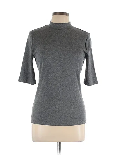 Pre-owned Gap Short Sleeve Turtleneck In Gray