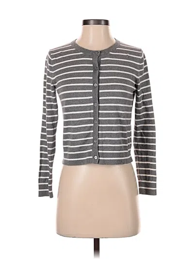 Pre-owned Gap Silk Cardigan Sweater In Gray