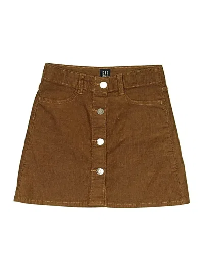 Pre-owned Gap Kids' Skirt In Brown